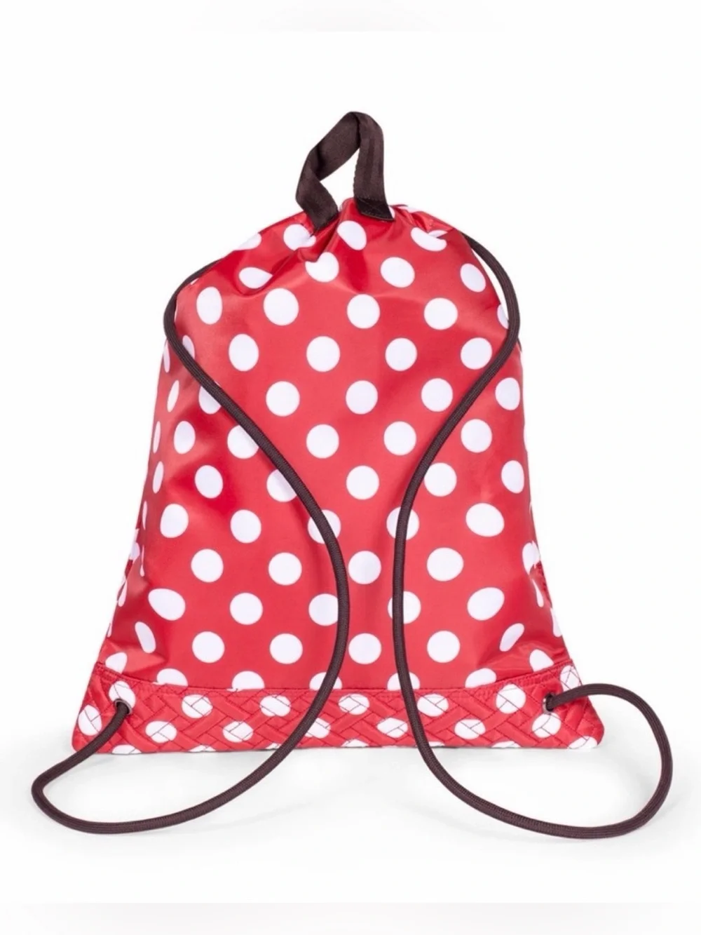 Lug Jumping Jack Drawstring Backpack - Crimson Large Dot (Red, White Polka Dots)